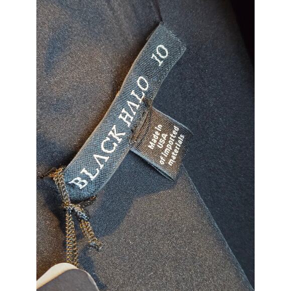 Black Halo Multicolor Abstract Floral Print Mini Dress, SZ 10, NWT - Picture 5 of 8